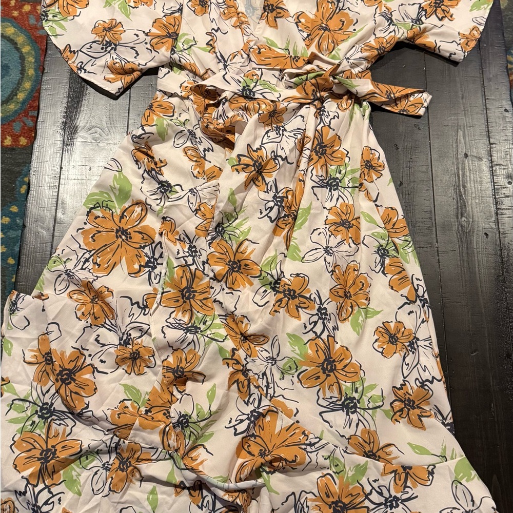 Floral Wrap Dress